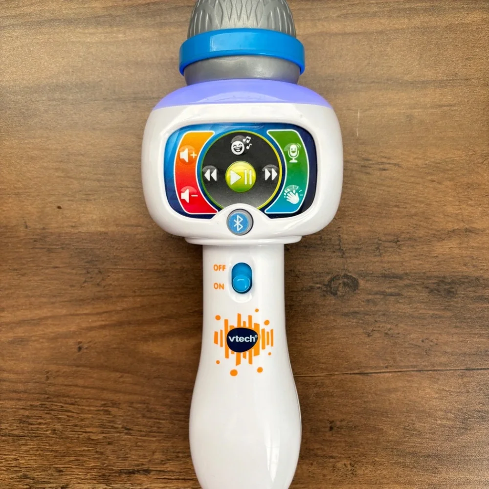 VTech SING IT OUT KARAOKE MICROPHONE Party Lights Flash To Music Bluetooth Toy